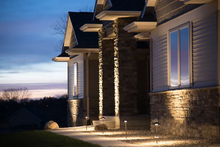 lit house